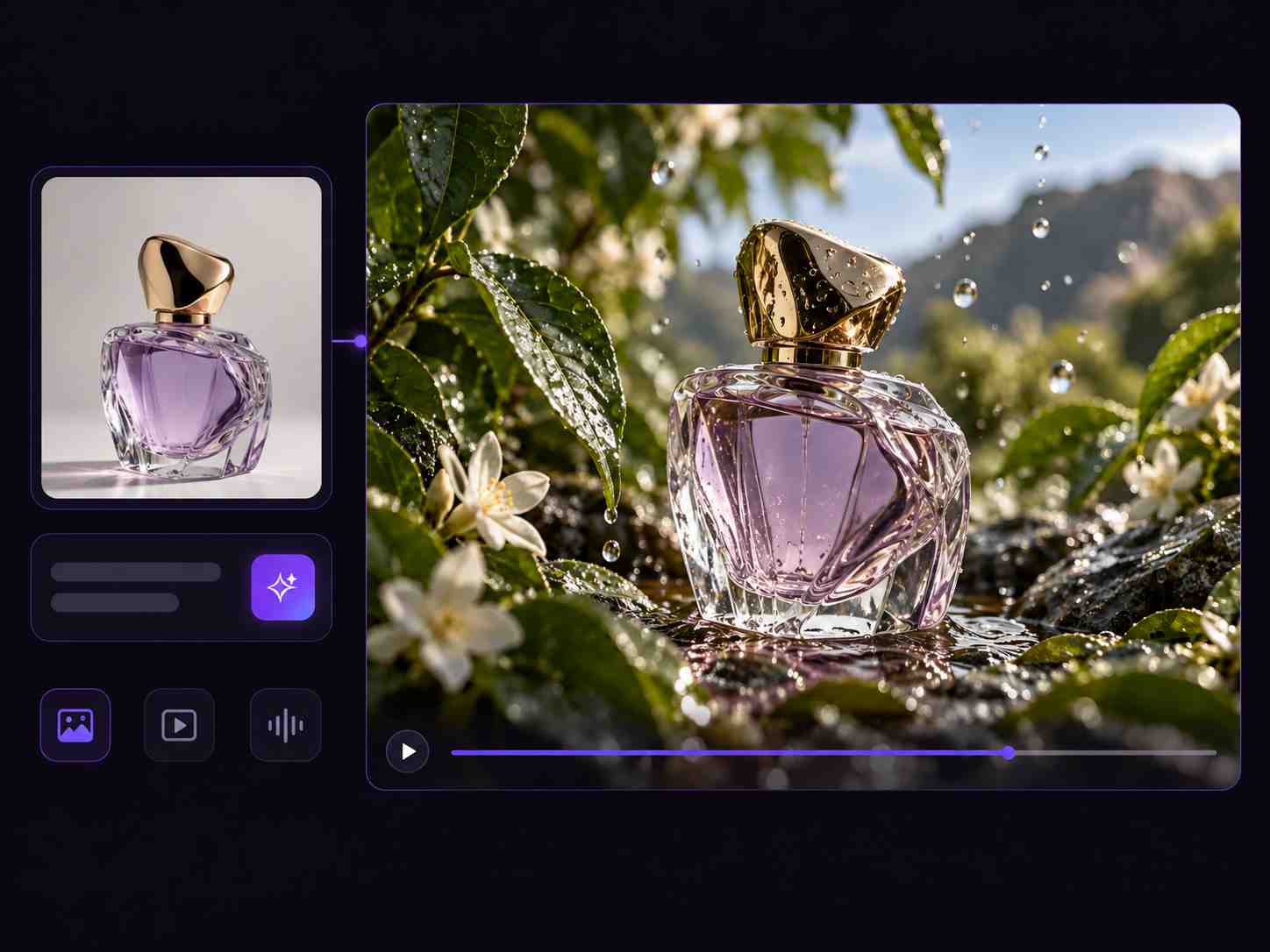 SeedanceHub Seedance 2.0 AI video generator showing a speaking presenter with synchronized audio and lip-sync